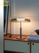 GobekUsa DORA Glass Table Lamp Touch LED Decorative Desk Light Red/Gray Bedroom Living