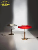 GobekUsa DORA Glass Table Lamp Touch LED Decorative Desk Light Red/Gray Bedroom Living