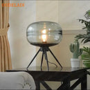 GobekUsa Glass Table Lamp: Modern Art Shelf Desk Lamp for Bedroom Decor