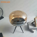 GobekUsa Glass Table Lamp: Modern Art Shelf Desk Lamp for Bedroom Decor