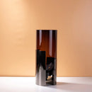 GobekUsa Amber Glass Vase: Stylish Terrarium and Room Decoration Accessory