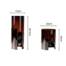 GobekUsa Amber Glass Vase: Stylish Terrarium and Room Decoration Accessory