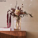 GobekUsa Amber Glass Vase Transparent Hydroponics Flower Pot Modern Home Decor