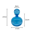 GobekUsa Amber Glass Vase Hydroponics Desk Decoration Modern Home Decor