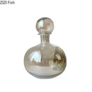 GobekUsa Amber Glass Vase Hydroponics Desk Decoration Modern Home Decor