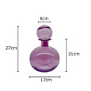 GobekUsa Amber Glass Vase Hydroponics Desk Decoration Modern Home Decor