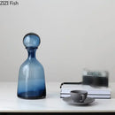 GobekUsa Amber Glass Vase Hydroponics Desk Decoration Modern Home Decor