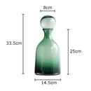 GobekUsa Amber Glass Vase Hydroponics Desk Decoration Modern Home Decor