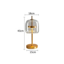 GobekUsa Glass Table Lamp - Vistosi Jube Replica Design for Creative Home Lighting