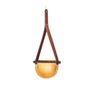 GobekUsa Handmade Leather Glass Pendant Lamp for Room Restaurant Bedside - Modern Style