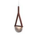 GobekUsa Handmade Leather Glass Pendant Lamp for Room Restaurant Bedside - Modern Style