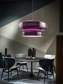 GobekUsa Amber Green Glass Pendant Light Modern Round Dining Table Decor