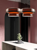 GobekUsa Amber Green Glass Pendant Light Modern Round Dining Table Decor
