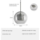 GobekUsa Glass Ball LED Pendant Lamp for Modern Nordic Bedroom Kitchen Living Room Lighting