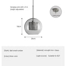 GobekUsa Glass Ball LED Pendant Lamp for Modern Nordic Bedroom Kitchen Living Room Lighting