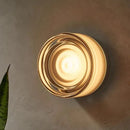 GobekUsa Amber Jelly LED Wall Sconce for Bedside Room Decor, Smoke Grey Wall Lamp