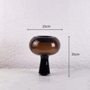 GobekUsa Geometric Glass Vase Disc Flower Arranger Terrarium Home Decor Accessory