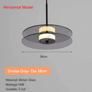 GobekUsa Amber Smoke Gray Glass Pendant Lamp for Dining Room & Bar Decor