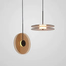 GobekUsa Amber Smoke Gray Glass Pendant Lamp for Dining Room & Bar Decor
