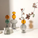 GobekUsa Double Glazing Stained Glass Vase Hydroponic Terrarium Home Decor Floral Arrangement