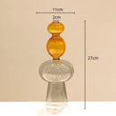 GobekUsa Double Glazing Stained Glass Vase Hydroponic Terrarium Home Decor Floral Arrangement