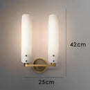 GobekUsa LED Wall Sconce Copper Gold White Minimalist Art Deco Modern Light