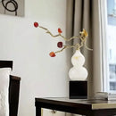 GobekUsa Crystal Jade Gourd Wealth Ornament - Modern Light Luxury Accent Piece