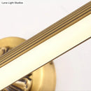 GobekUsa Modern Integrated LED Brass Finish Wall Sconce Light for Bathroom - Vanity Lighting, 17"/22" Wide
