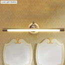 GobekUsa Modern Integrated LED Brass Finish Wall Sconce Light for Bathroom - Vanity Lighting, 17"/22" Wide