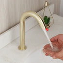 GobekUsa Brushed Gold Touch Sensor Basin Faucet - Automatic Bathroom Sink Mixer Tap