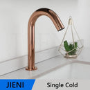 GobekUsa Brushed Gold Touch Sensor Basin Faucet - Automatic Bathroom Sink Mixer Tap