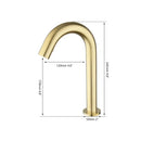 GobekUsa Brushed Gold Touch Sensor Basin Faucet - Automatic Bathroom Sink Mixer Tap