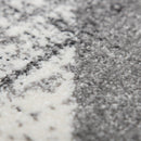 Modern Area Rug Mero Abstract Design - Black and White