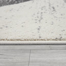 Modern Area Rug Mero Abstract Design - Black and White