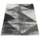Modern Area Rug Mero Abstract Design - Black and White