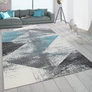 Modern Area Rug Mero Abstract Design - Grey Blue