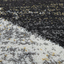 Modern Area Rug Mero Abstract Design - Grey White Yellow