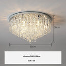 GobekUsa Crystal Steel LED Ceiling Chandelier, Modern Art Deco Lighting Fixture