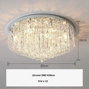 GobekUsa Crystal Steel LED Ceiling Chandelier, Modern Art Deco Lighting Fixture