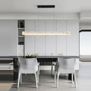 GobekUsa Art Deco Marble Steel Chandelier: Modern LED Black Gold Lighting for Dinning Room