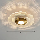 GobekUsa Art Deco Acrylic LED Wall Sconce Light with Clear Flower Design for Living Room