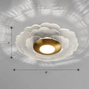 GobekUsa Art Deco Acrylic LED Wall Sconce Light with Clear Flower Design for Living Room