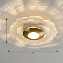 GobekUsa Art Deco Acrylic LED Wall Sconce Light with Clear Flower Design for Living Room