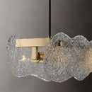 GobekUsa Art Glass Dining Table Chandelier: Modern Luxury LED Hanging Light Fixtures