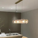GobekUsa Art Glass Dining Table Chandelier: Modern Luxury LED Hanging Light Fixtures
