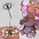 Seraphine Iridescent Pink Disc Chandelier