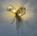 GobekUsa Crystal Duplex Chandelier: Modern Artistic Living Room Lighting