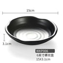 Modern asymmetrical black melamine plastic dipping sauce bowls dining by Decorbites