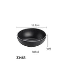 Modern asymmetrical black melamine plastic dipping sauce bowls dining by Decorbites