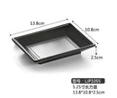 Modern asymmetrical black melamine plastic dipping sauce bowls dining by Decorbites